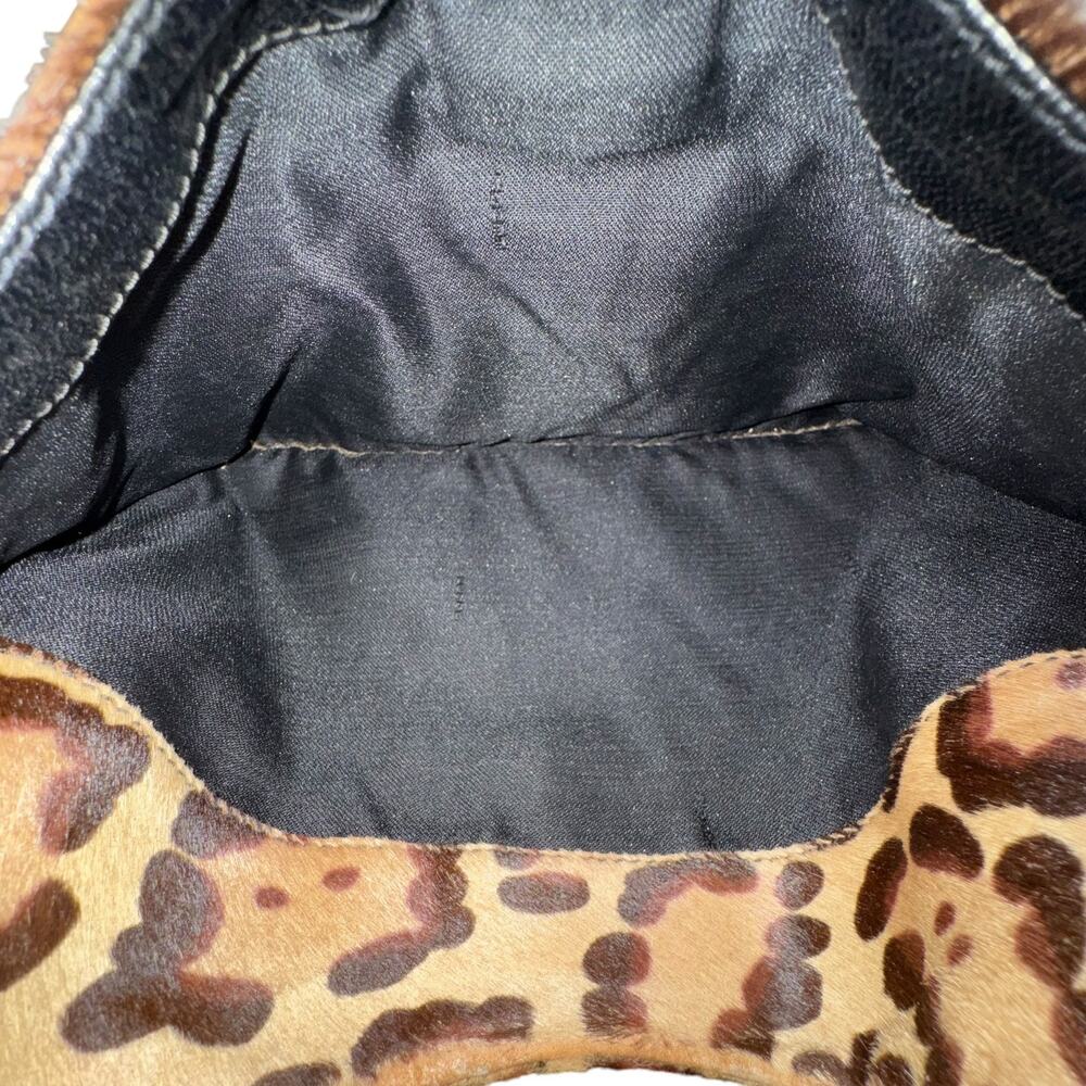 Fendi Vintage Leopard Print Calf Hair Shoulder Bag - Picture 10 of 16